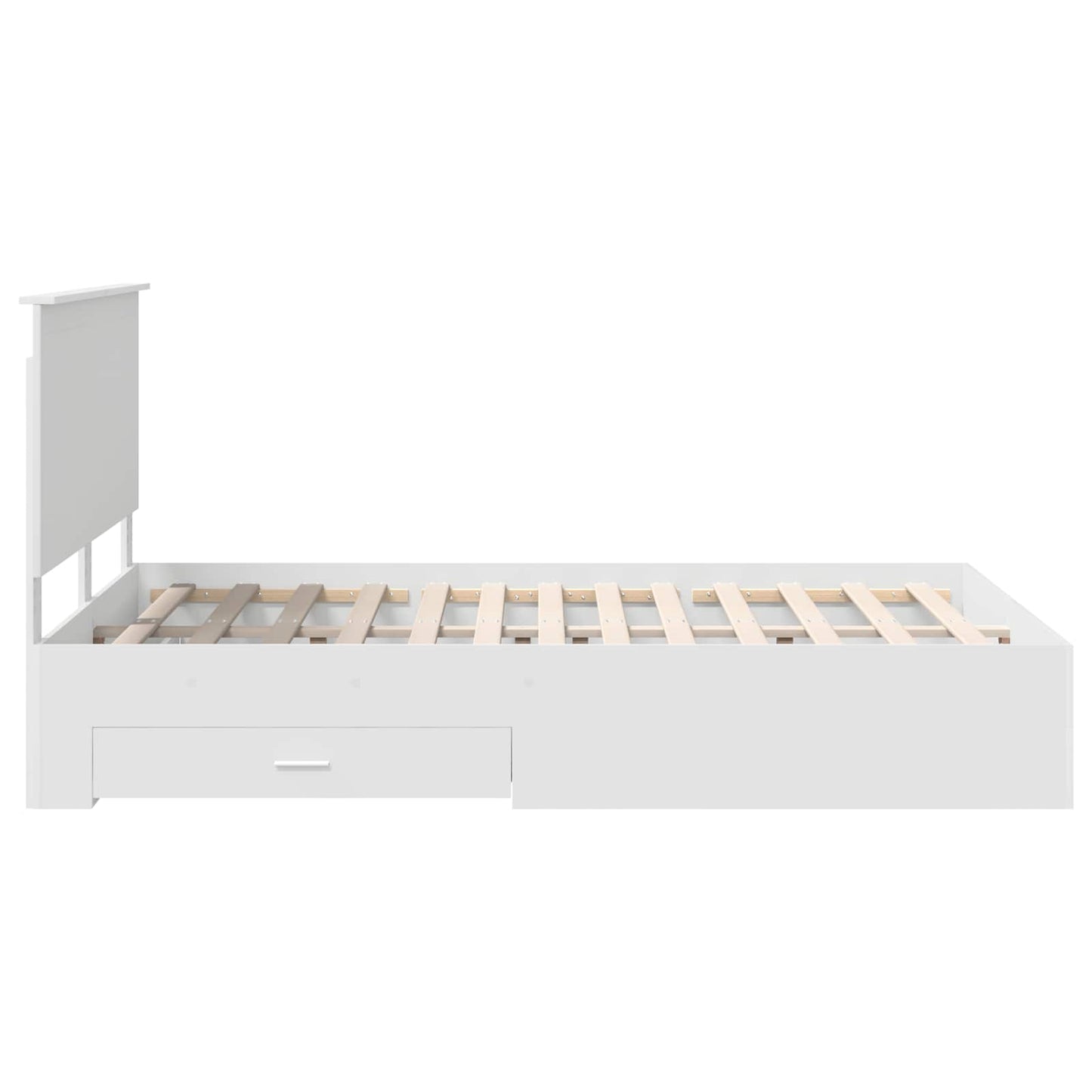 Struttura del letto Bianco 140 x 200 cm Legno multistrato | homemem39