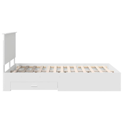 Struttura del letto Bianco 140 x 200 cm Legno multistrato | homemem39