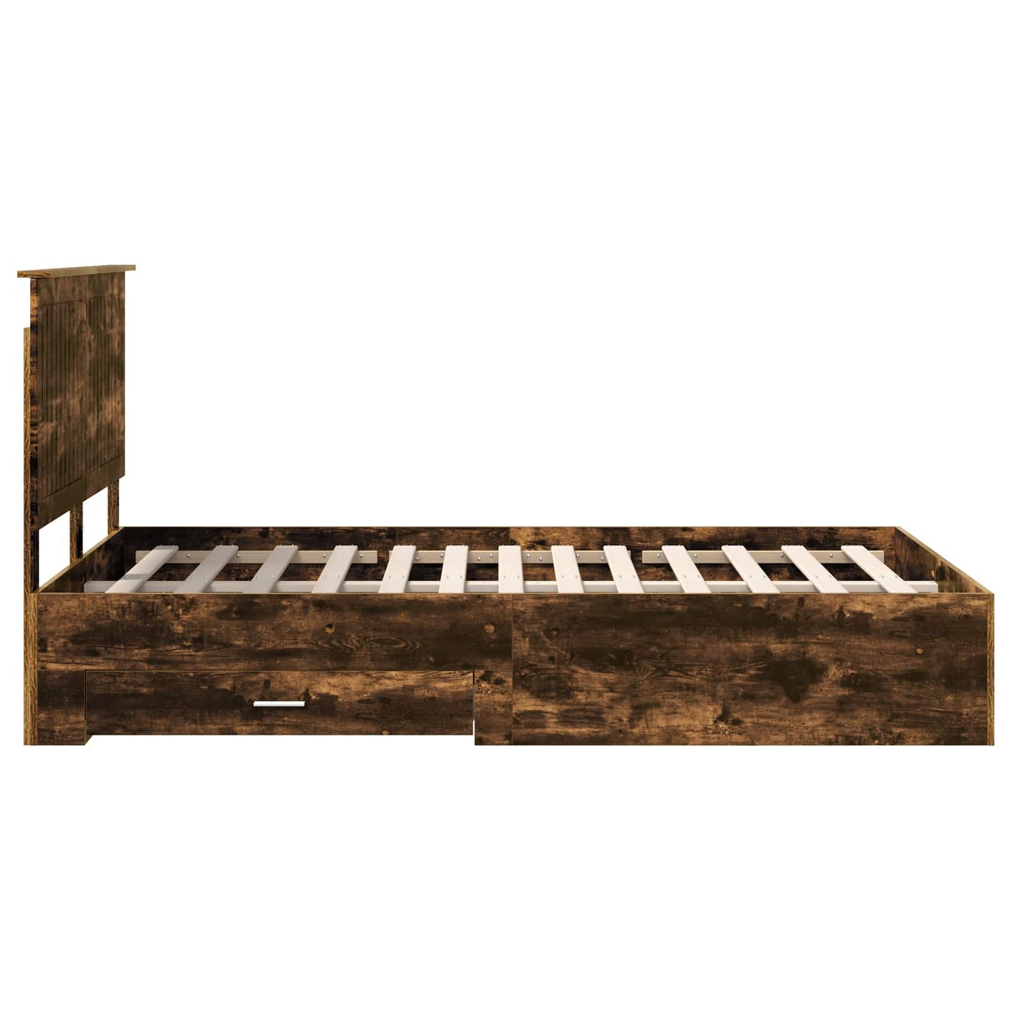 Struttura del letto Rovere fumé 120 x 200 cm Legno multistrato | homemem39
