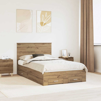 Struttura del letto Rovere artigianale 120 x 190 cm | homemem39