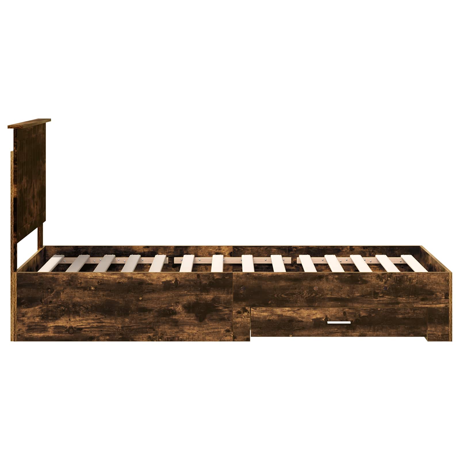 Struttura del letto Rovere fumé 90 x 200 cm Legno multistrato | homemem39