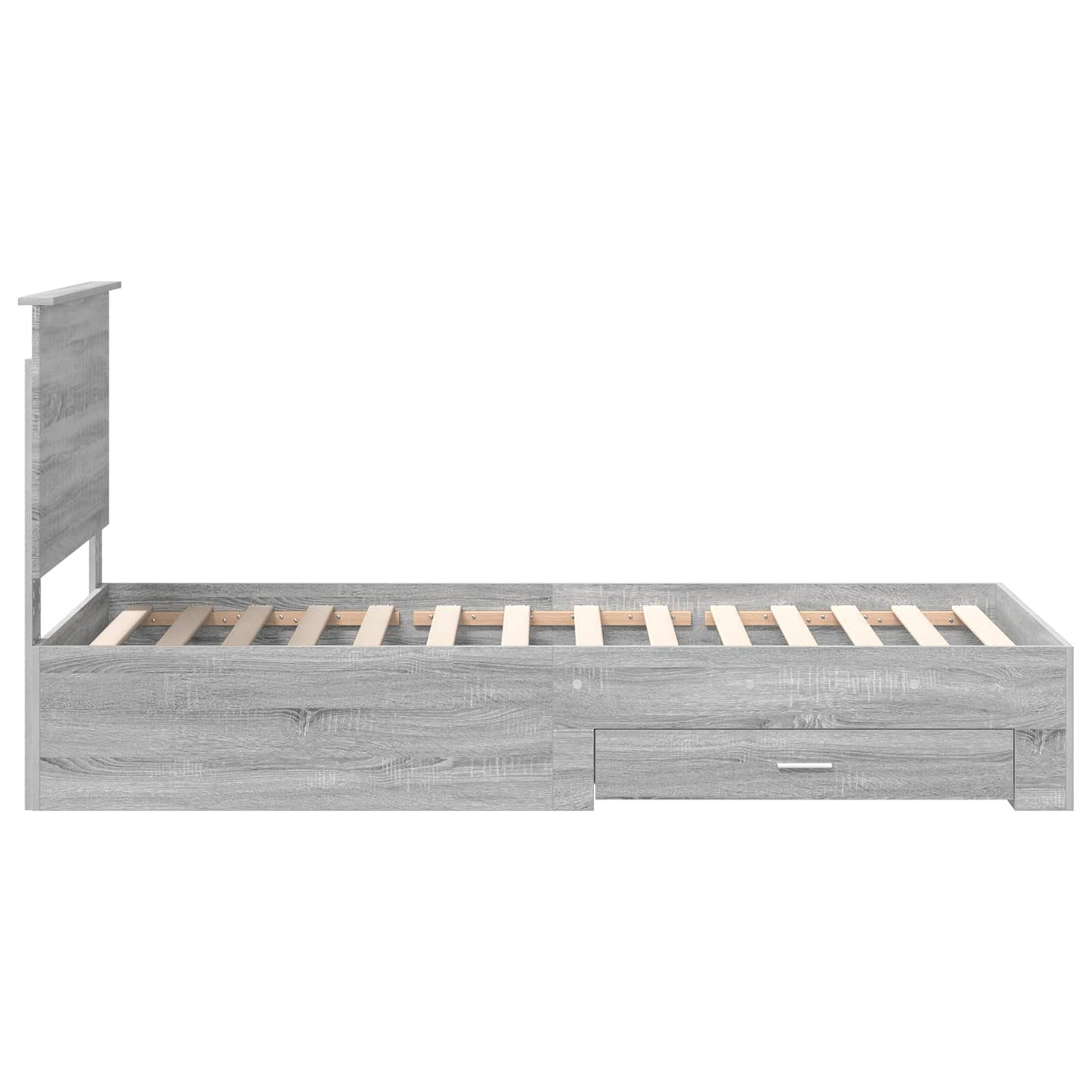 Struttura del letto Grigio Sonoma 90 x 200 cm Legno multistrato | homemem39