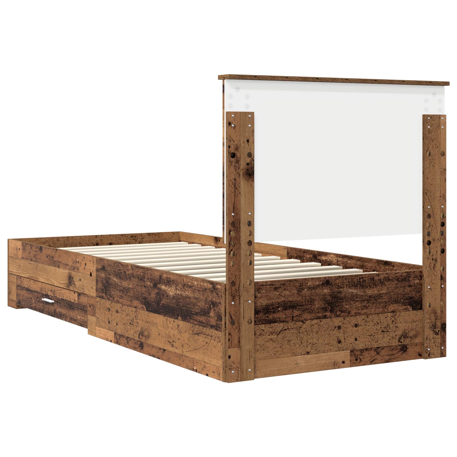 Struttura del letto Legno vecchio 90 x 200 cm Legno multistrato | homemem39