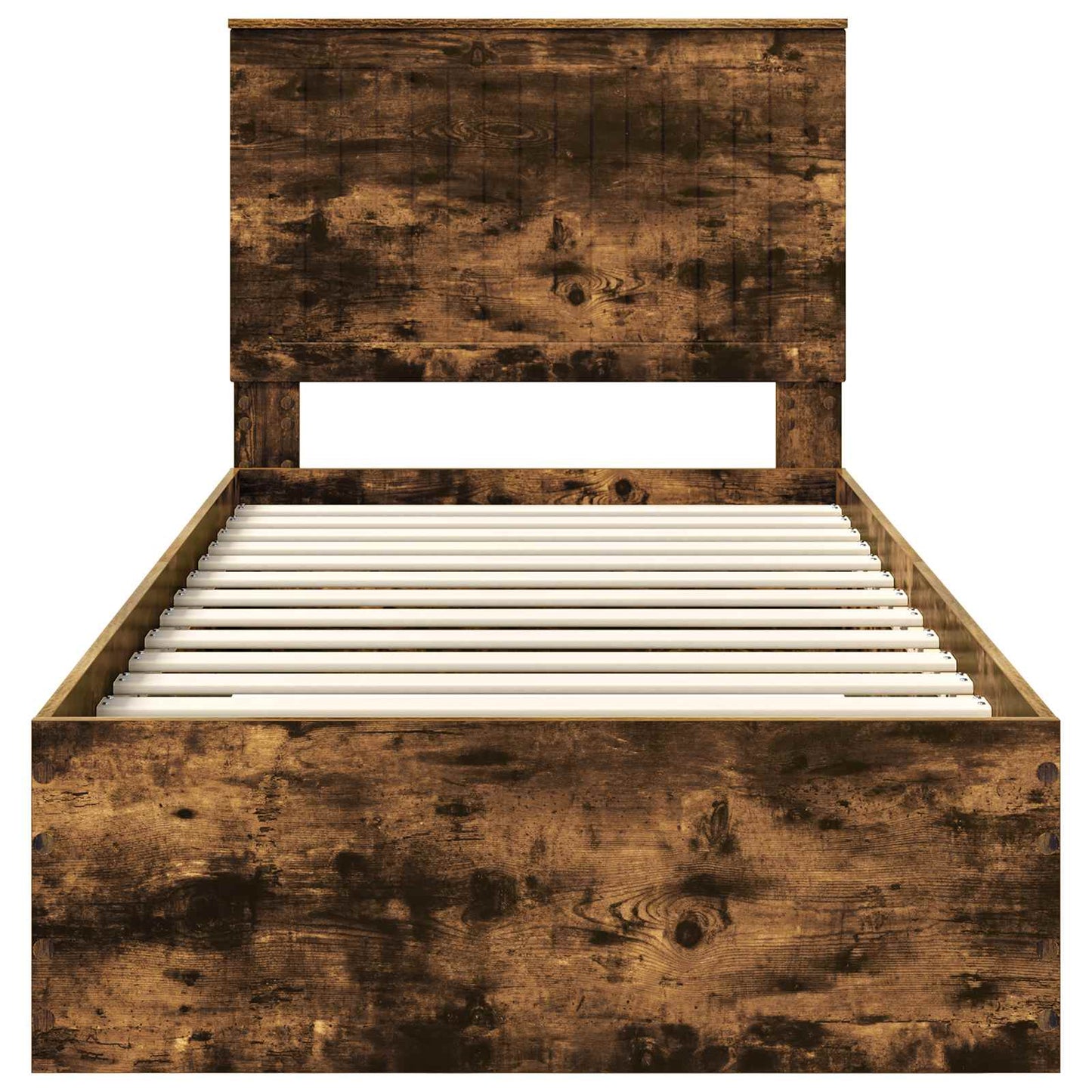 Struttura del letto Rovere fumé 90 x 190 cm Legno multistrato | homemem39