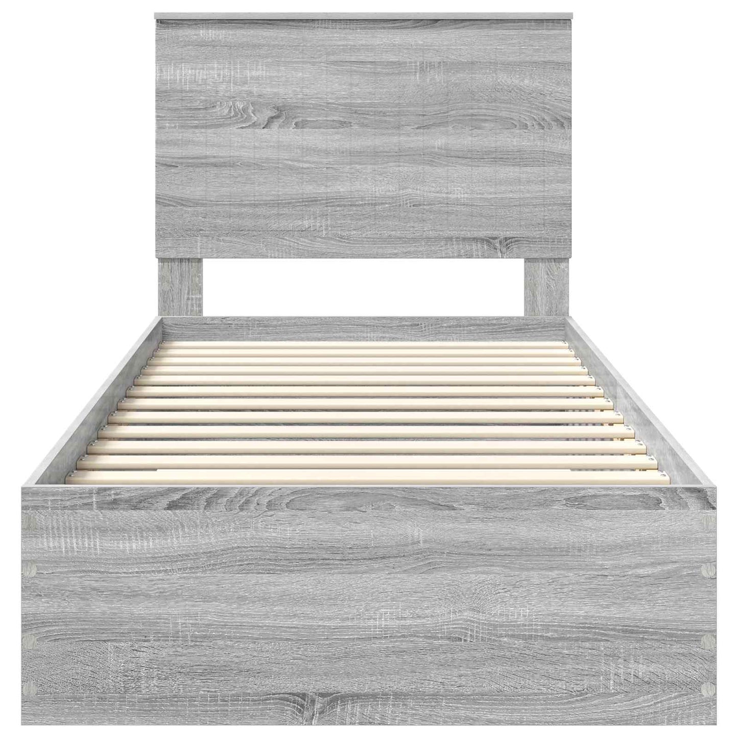 Struttura del letto Grigio Sonoma 90 x 190 cm Legno multistrato | homemem39