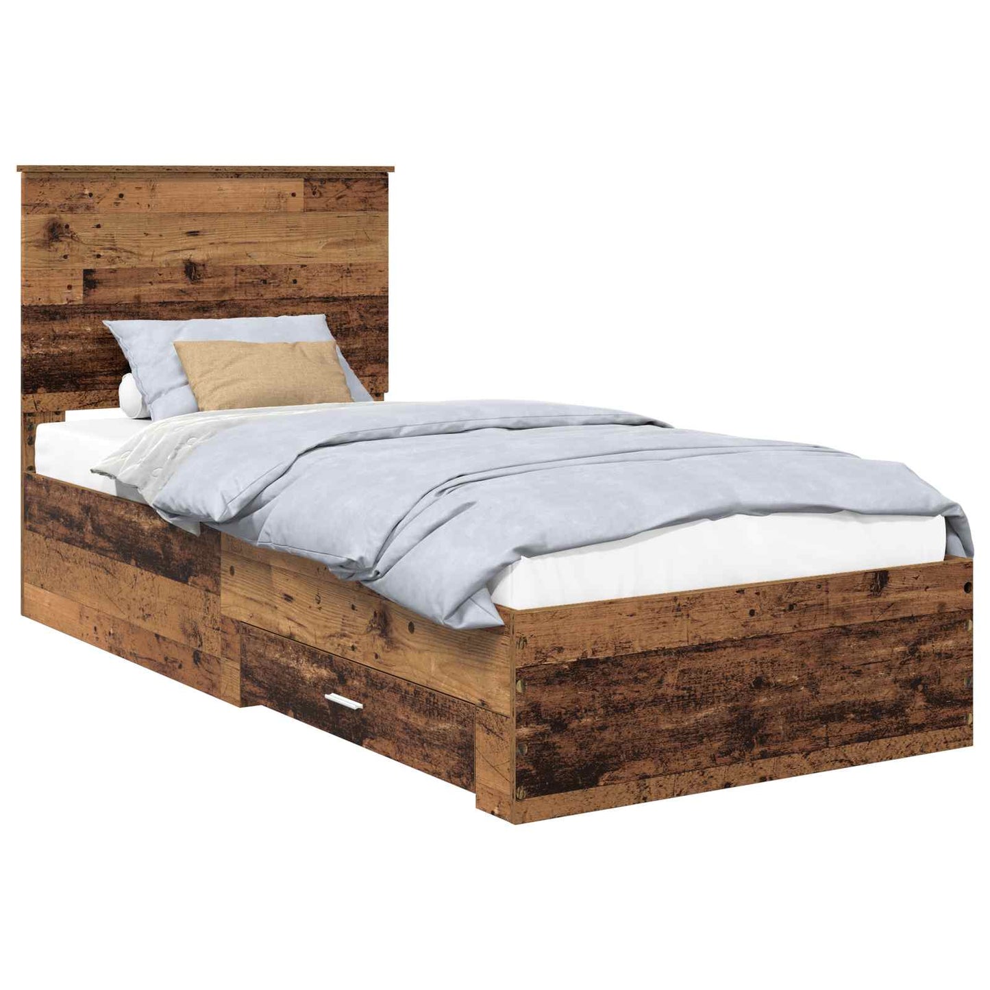Struttura del letto Legno vecchio 90 x 190 cm Legno multistrato | homemem39