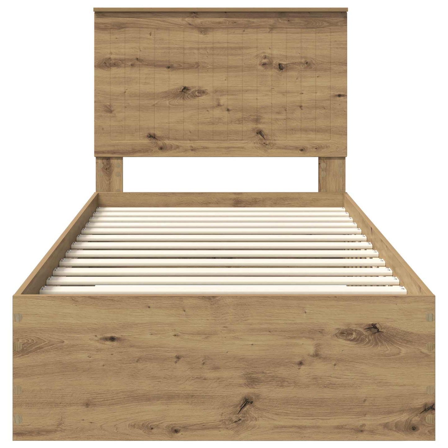Struttura del letto con cassetto Rovere artigianale 90 x 190 cm | homemem39