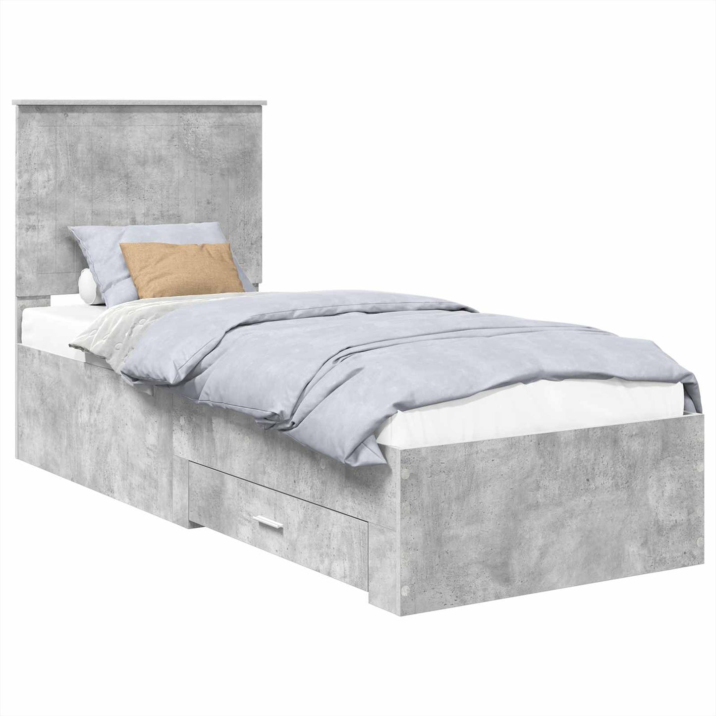 Struttura del letto Grigio Certo e Argento 70 x 190 cm | homemem39