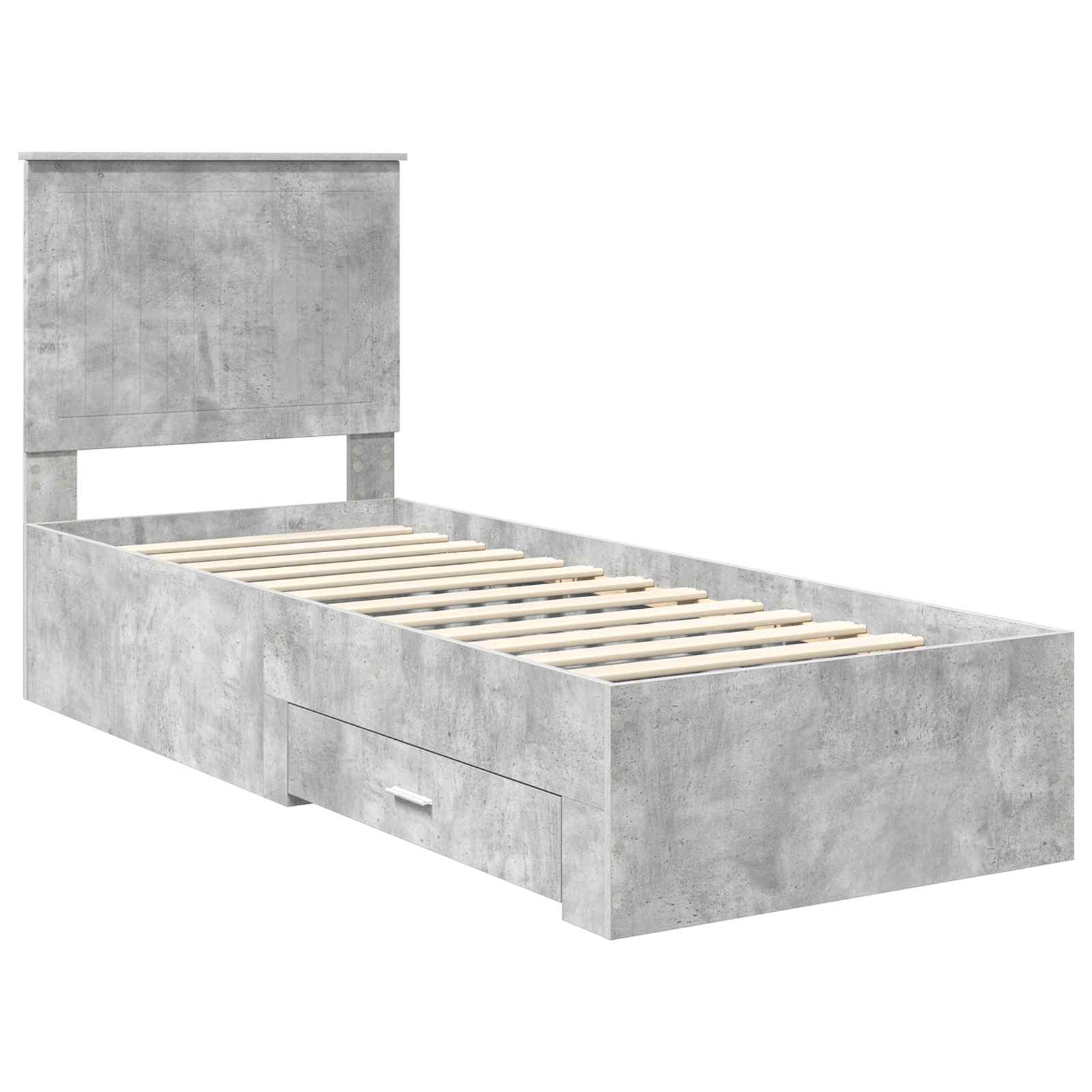 Struttura del letto Grigio Certo e Argento 70 x 190 cm | homemem39
