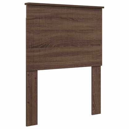 Struttura del letto Rovere Marrone e Argento 70 x 190 cm | homemem39