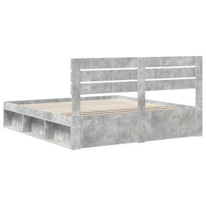 Struttura del letto Calcestruzzo 180 x 200 cm Pino massello | homemem39
