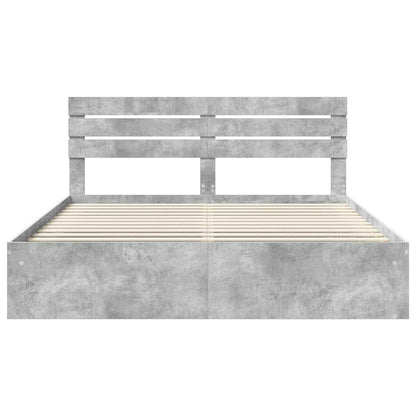 Struttura del letto Calcestruzzo 180 x 200 cm Pino massello | homemem39