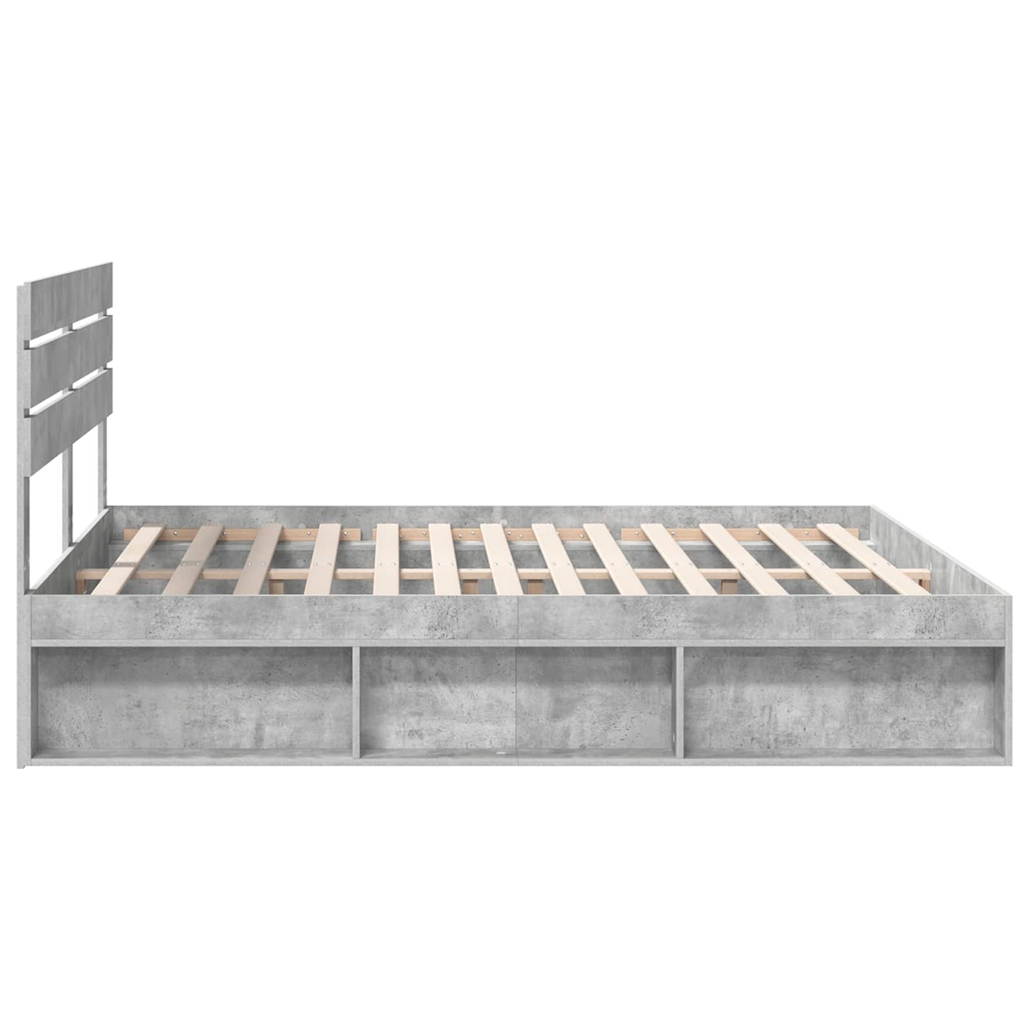 Struttura del letto Calcestruzzo 180 x 200 cm Pino massello | homemem39