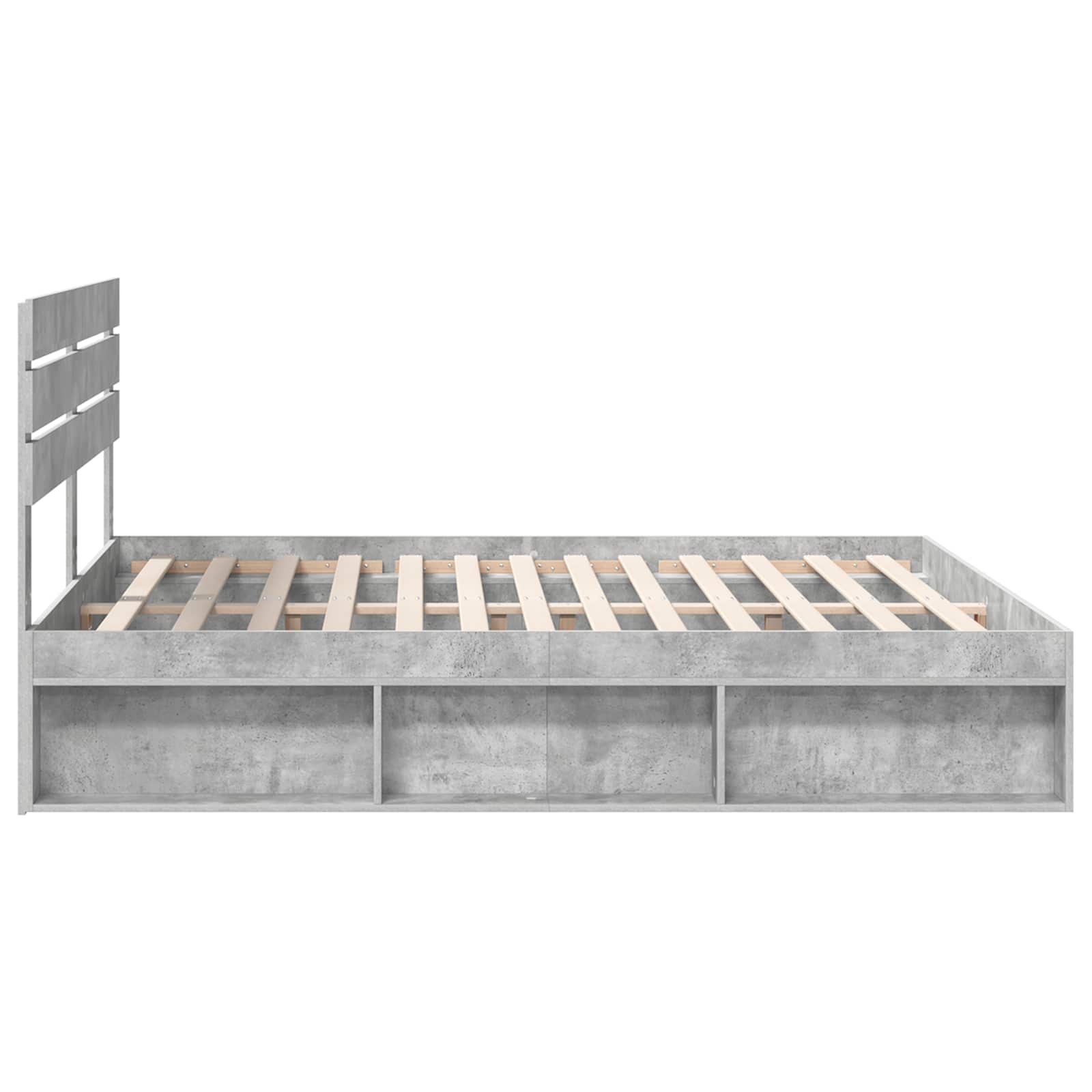 Struttura del letto Calcestruzzo 180 x 200 cm Pino massello | homemem39