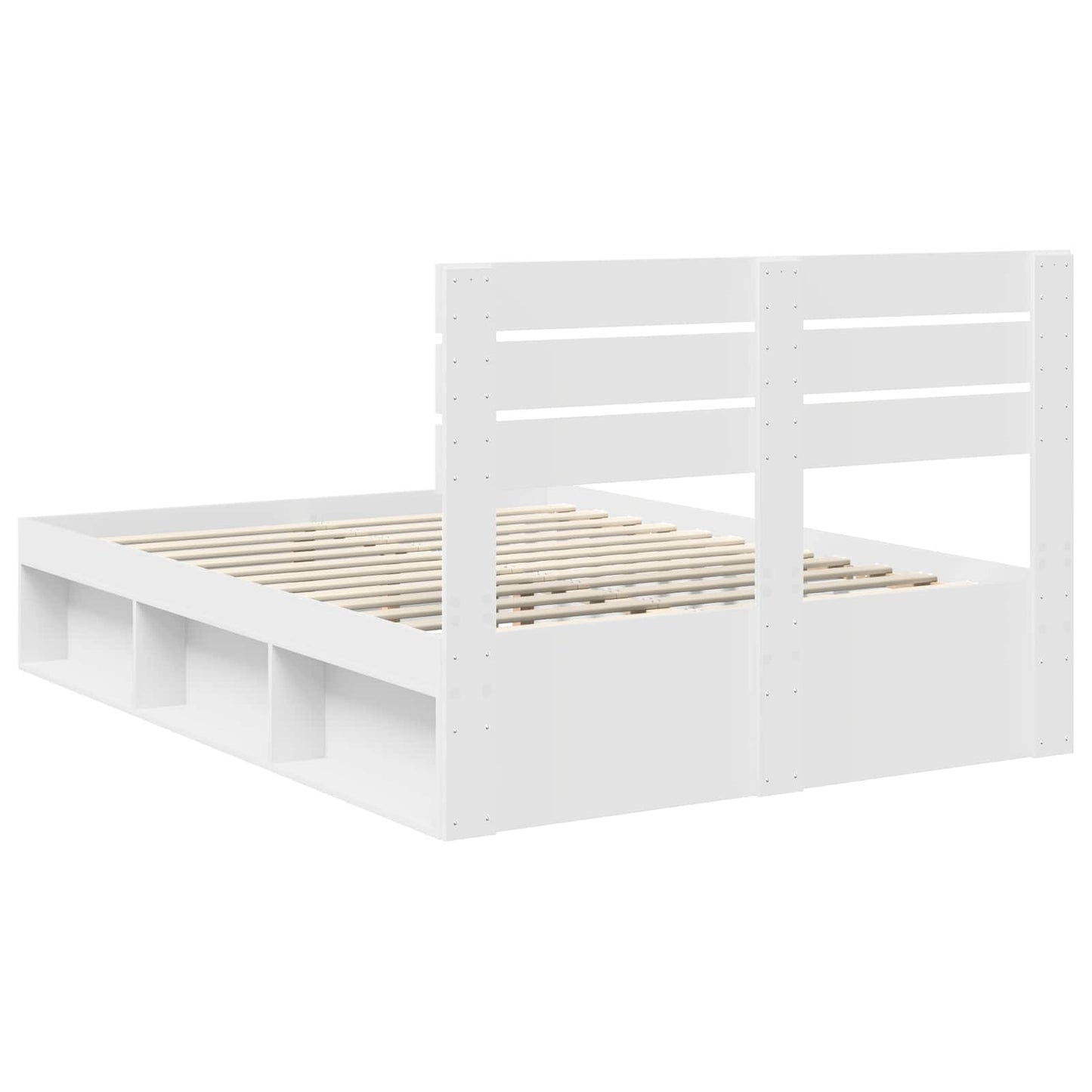 Struttura del letto Bianco 160 x 200 cm Pino massello | homemem39