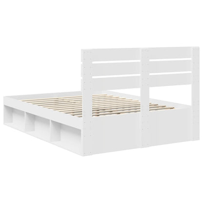 Struttura del letto Bianco 160 x 200 cm Pino massello | homemem39