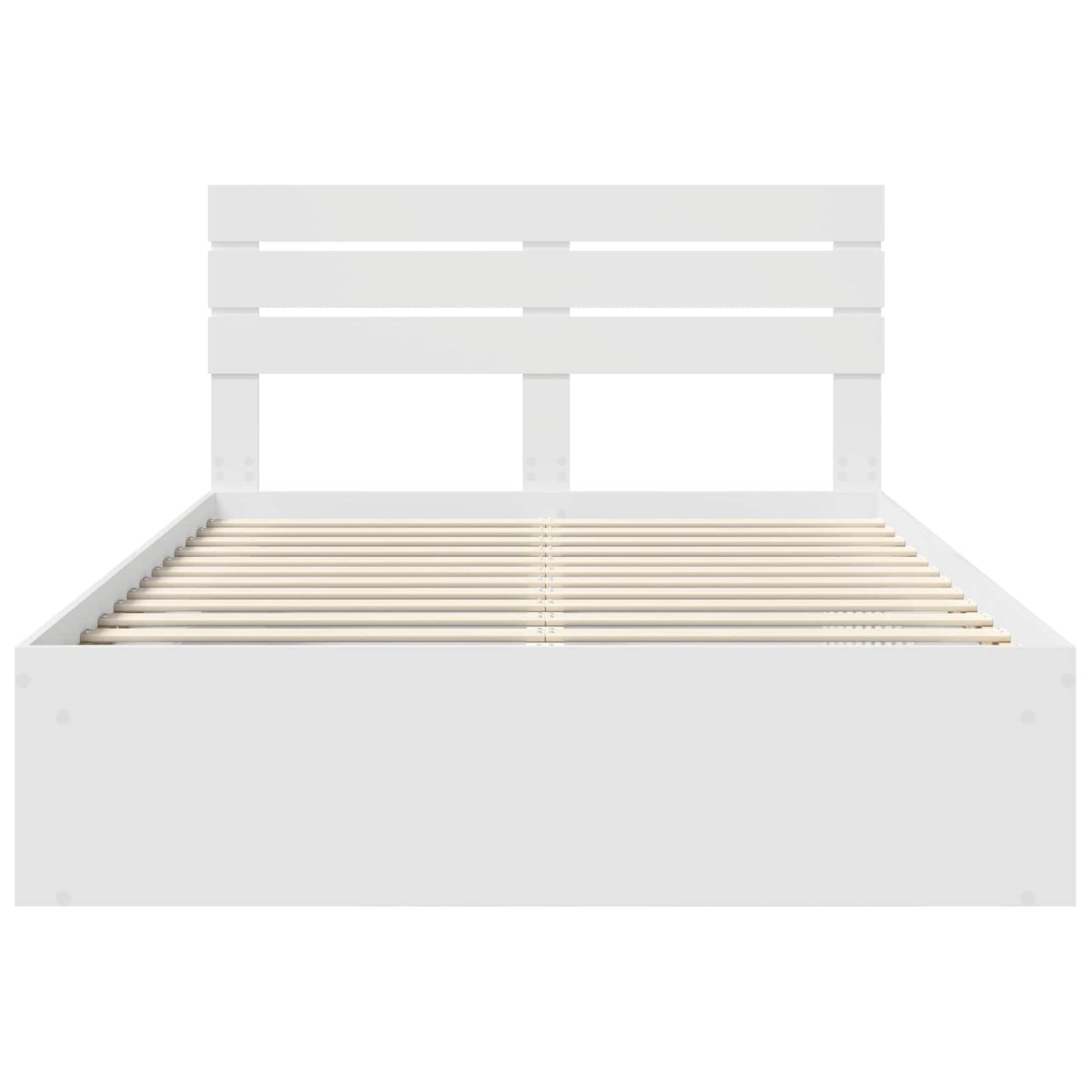 Struttura del letto Bianco 160 x 200 cm Pino massello | homemem39