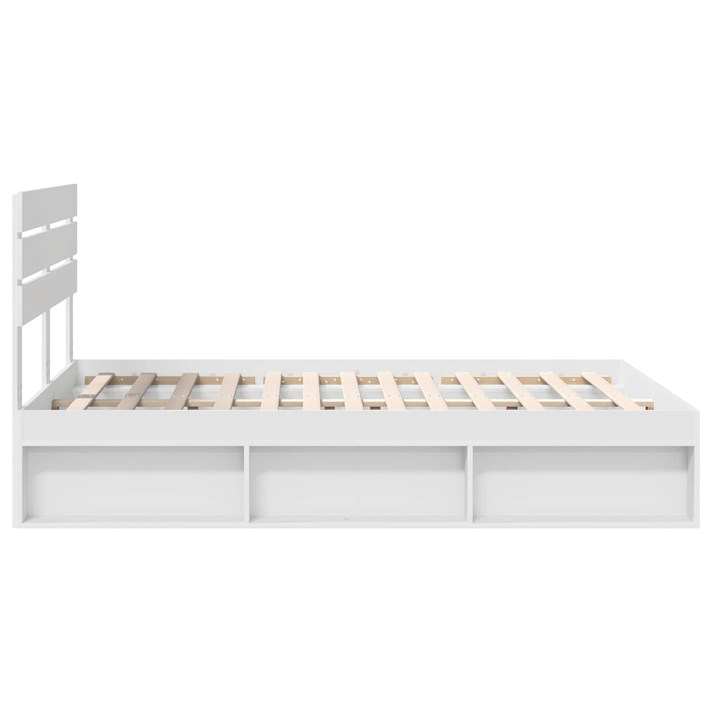 Struttura del letto Bianco 160 x 200 cm Pino massello | homemem39
