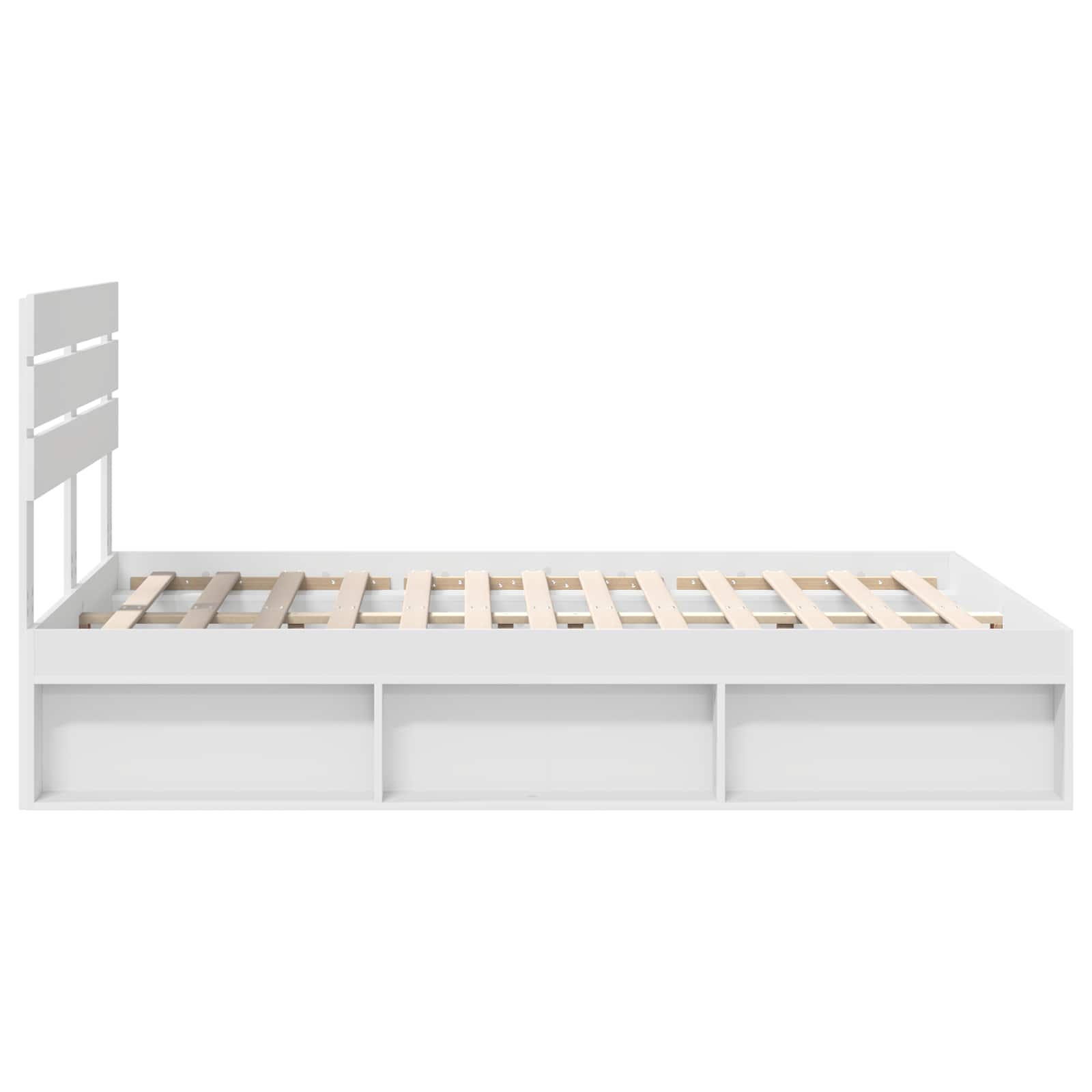 Struttura del letto Bianco 160 x 200 cm Pino massello | homemem39