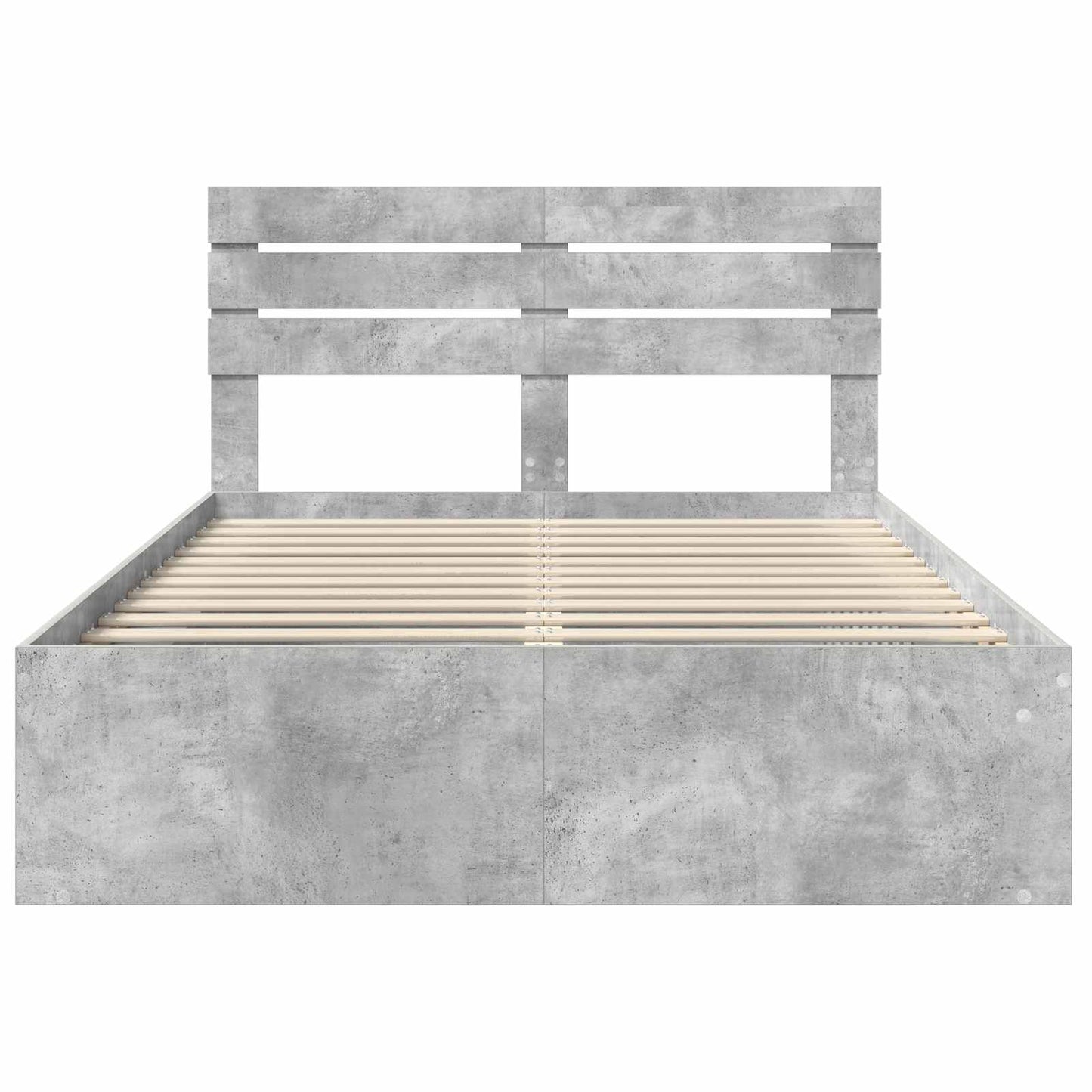 Struttura del letto Grigio Concretè 150 x 200 cm Pino massello | homemem39