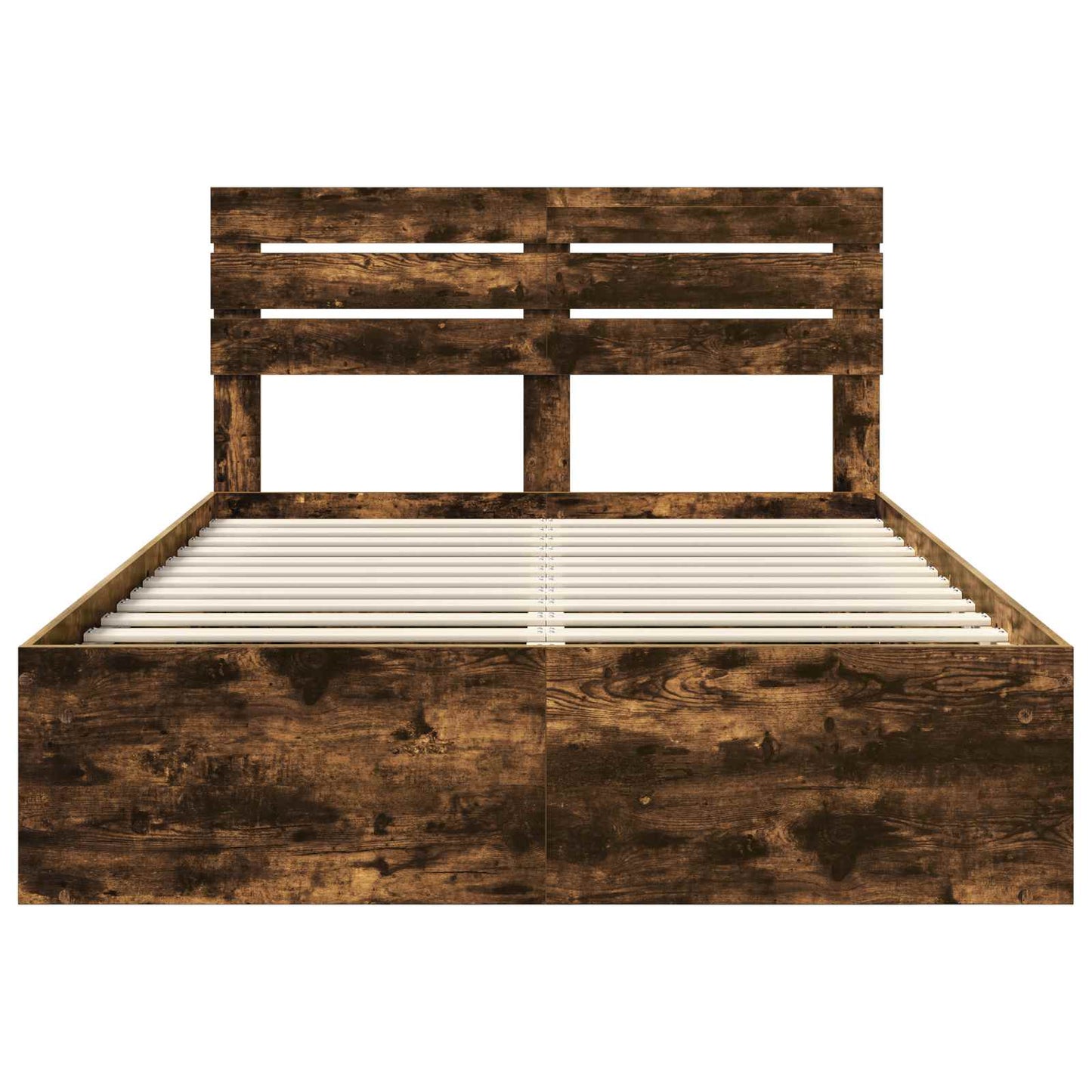 Struttura del letto Rovere fumé 150 x 200 cm Pino massello | homemem39