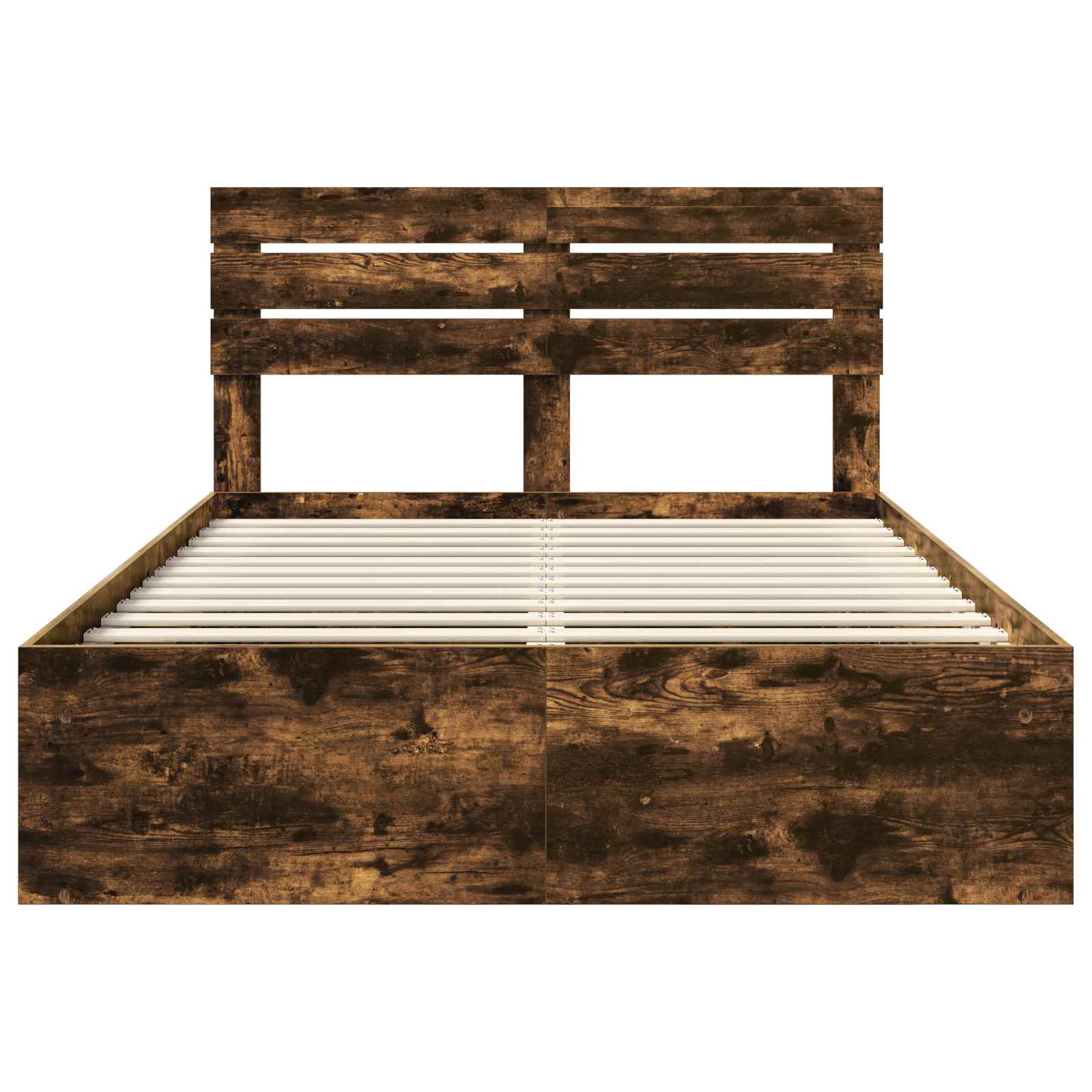 Struttura del letto Rovere fumé 150 x 200 cm Pino massello | homemem39