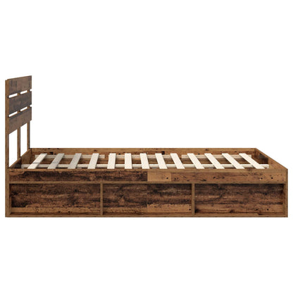 Struttura del letto Legno vecchio 150 x 200 cm Pino massello | homemem39