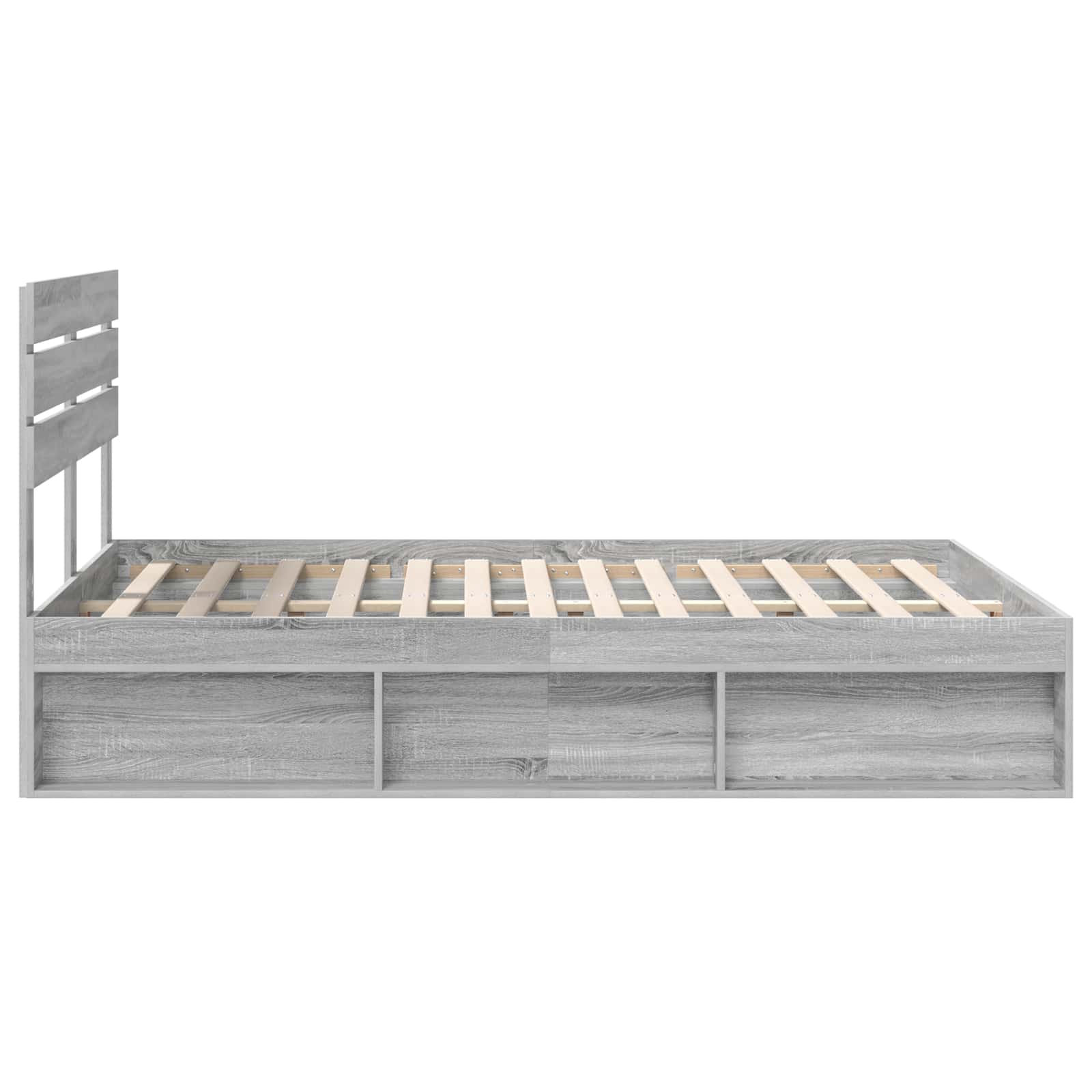 Struttura del letto Grigio Sonoma 140 x 200 cm Pino massello | homemem39