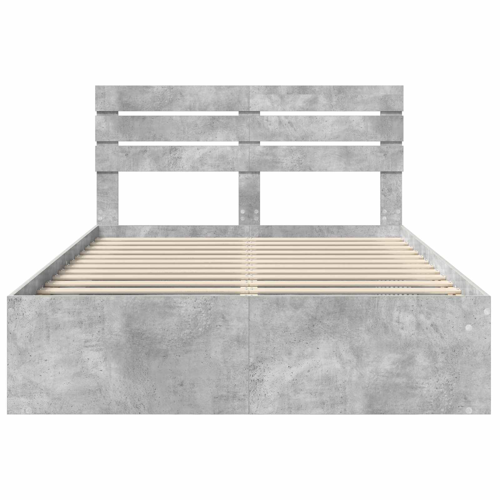 Struttura del letto Calcestruzzo 140 x 190 cm Pino massello | homemem39