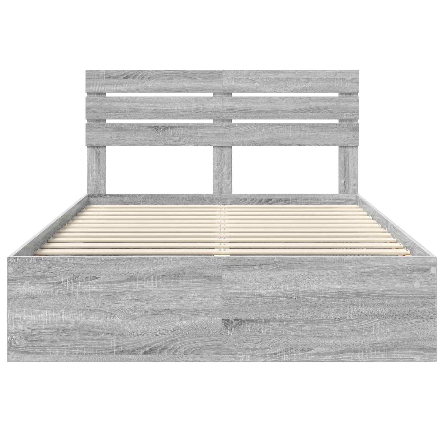 Struttura del letto Grigio Sonoma 140 x 190 cm Pino massello | homemem39