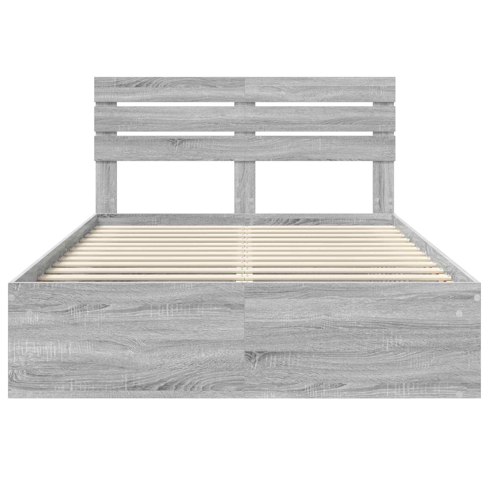Struttura del letto Grigio Sonoma 140 x 190 cm Pino massello | homemem39