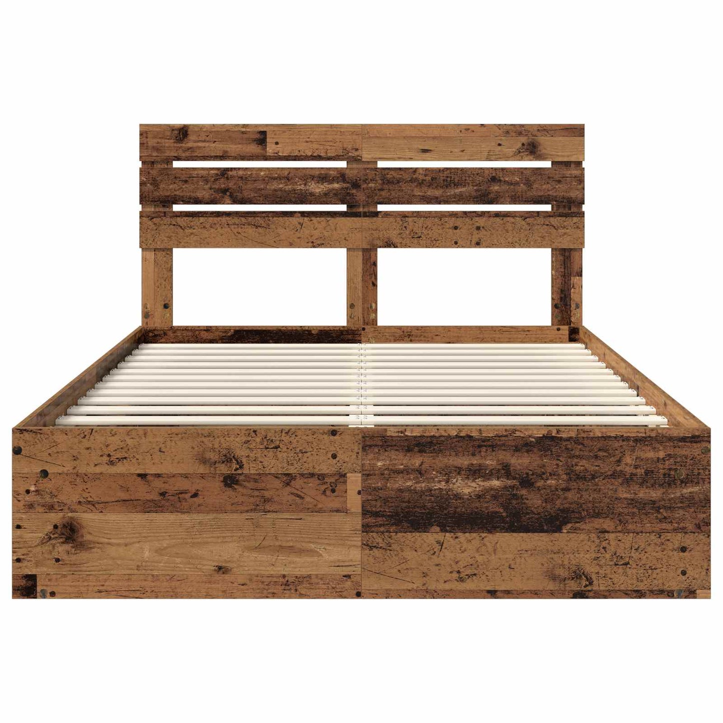 Struttura del letto Legno vecchio 140 x 190 cm Pino massello | homemem39