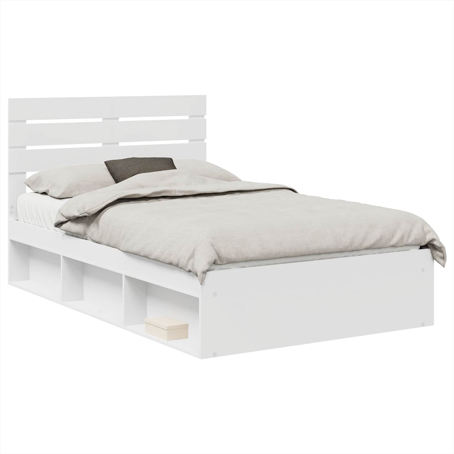Struttura del letto Bianco 120 x 200 cm Pino massello | homemem39