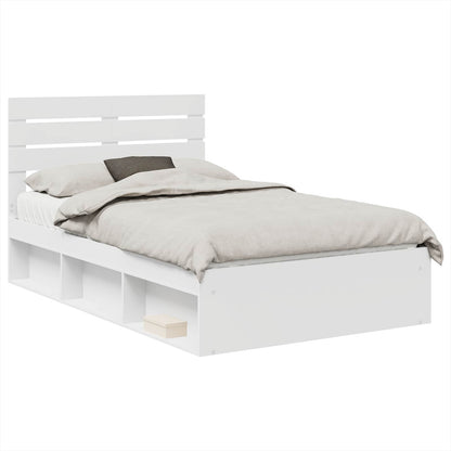 Struttura del letto Bianco 120 x 200 cm Pino massello | homemem39