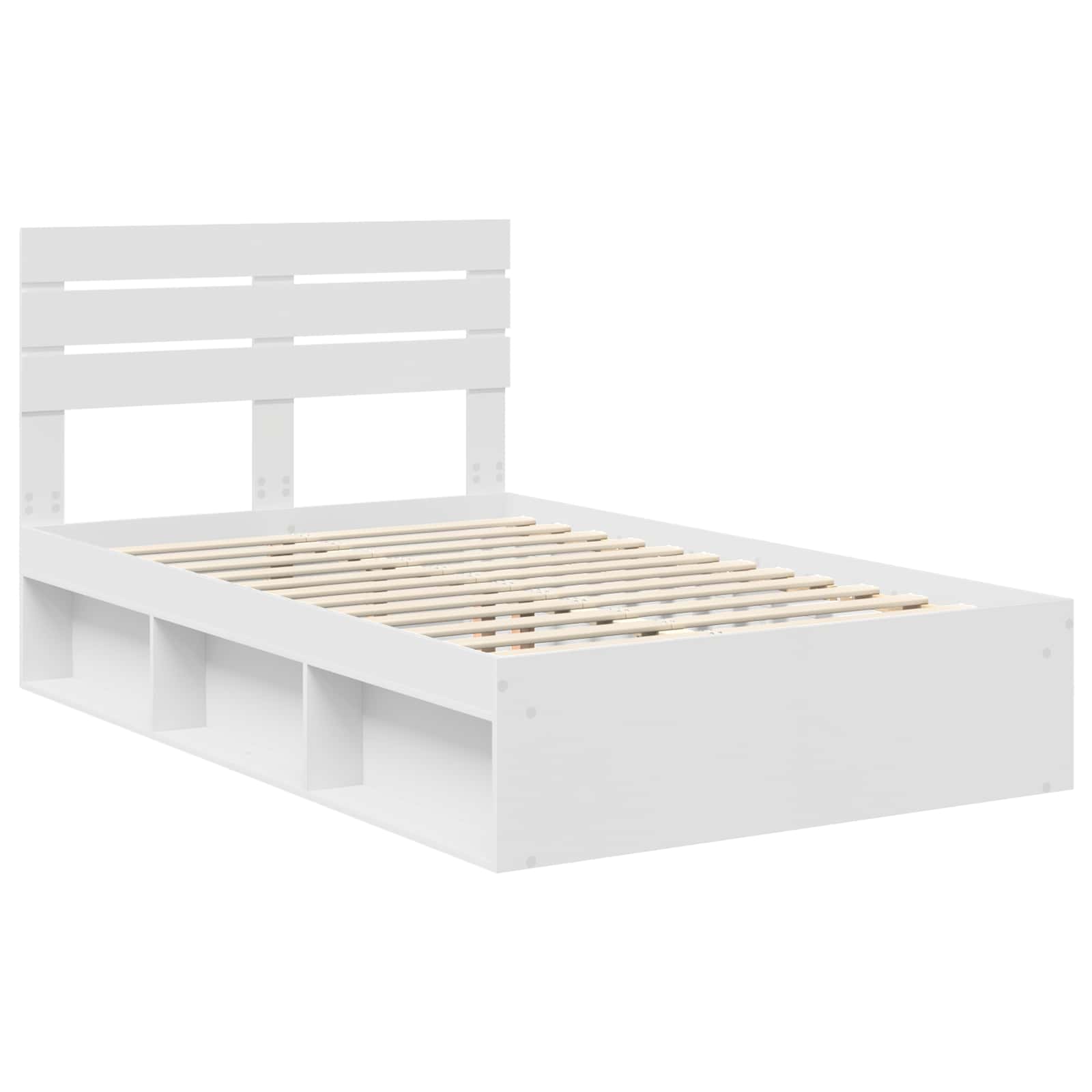 Struttura del letto Bianco 120 x 200 cm Pino massello | homemem39