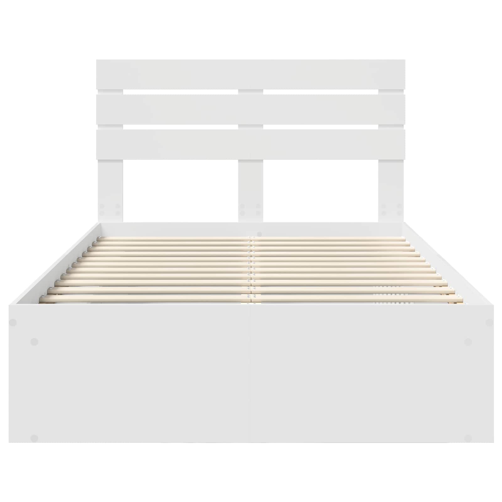 Struttura del letto Bianco 120 x 200 cm Pino massello | homemem39