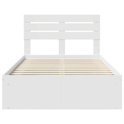 Struttura del letto Bianco 120 x 200 cm Pino massello | homemem39