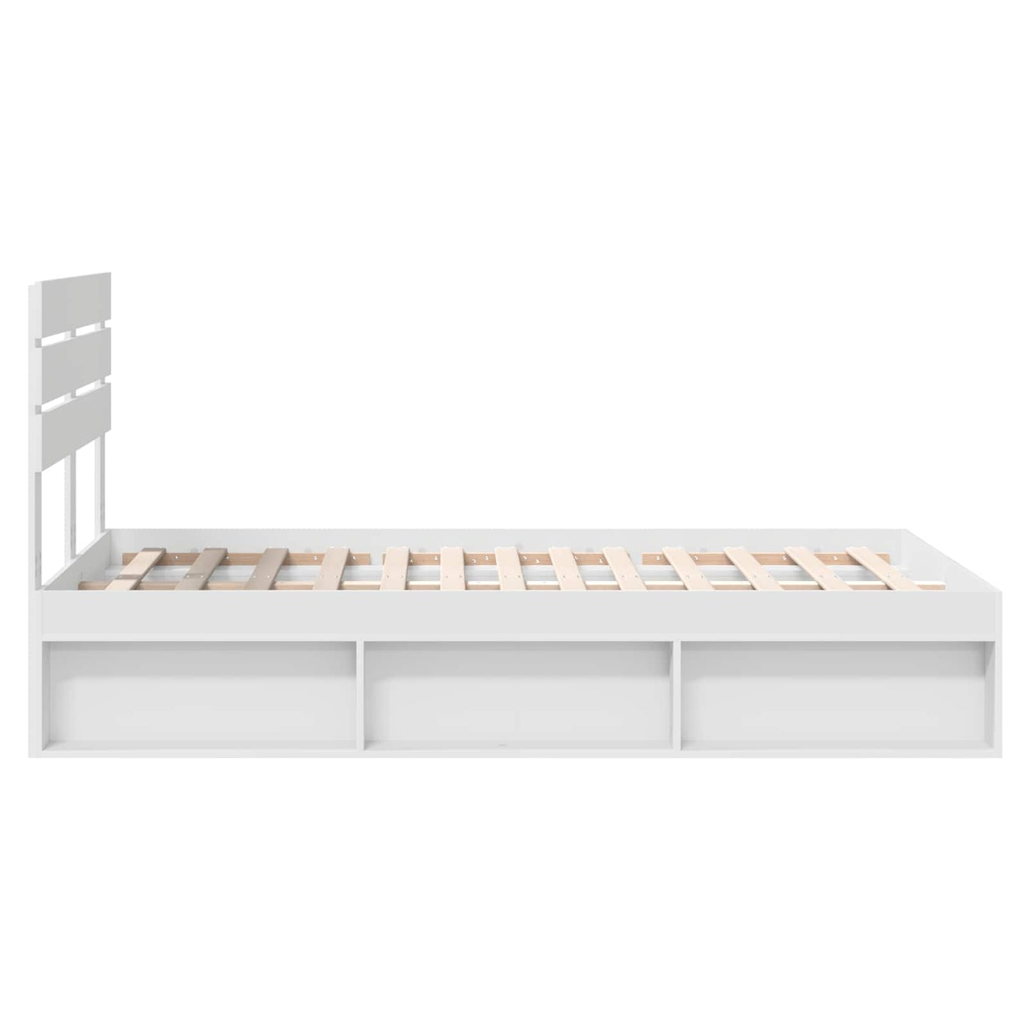 Struttura del letto Bianco 120 x 200 cm Pino massello | homemem39