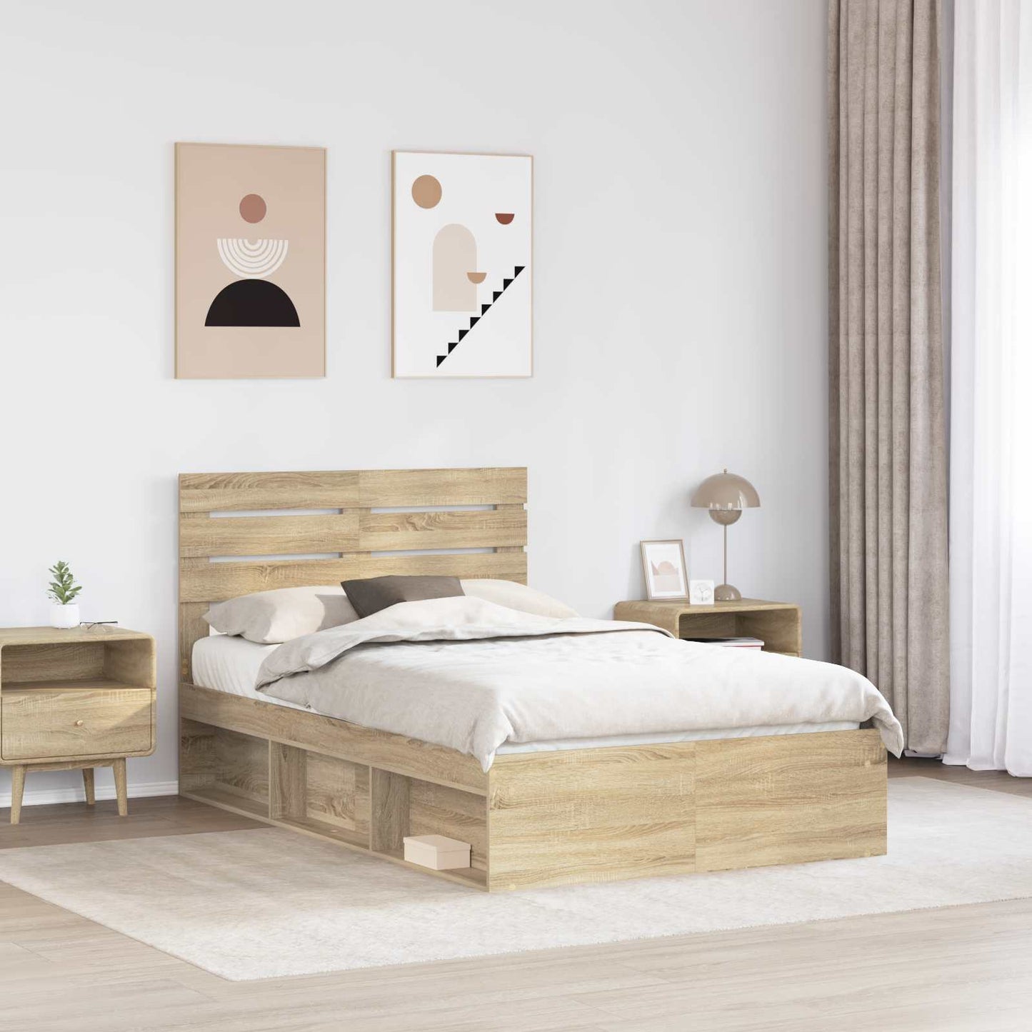 Struttura del letto Sonoma 120 x 200 cm Pino massello | homemem39