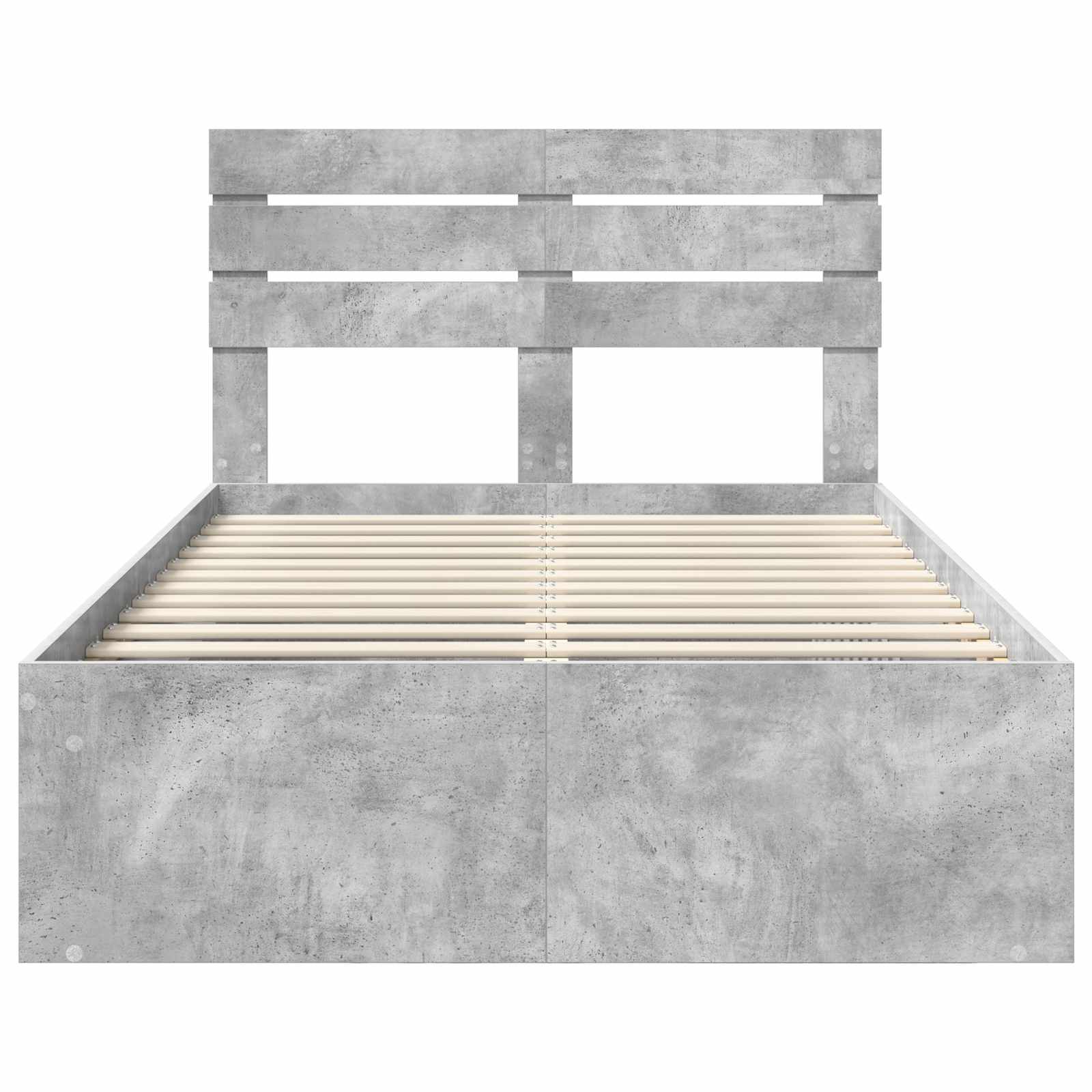 Struttura del letto Calcestruzzo 120 x 200 cm Pino massello | homemem39