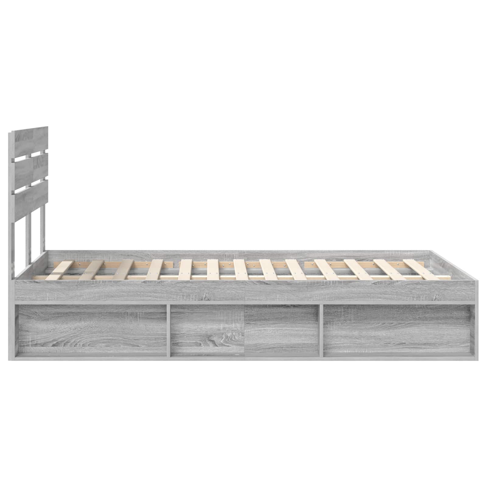 Struttura del letto Grigio Sonoma 120 x 200 cm Pino massello | homemem39