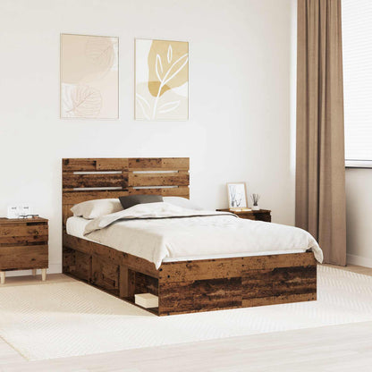 Struttura del letto Legno vecchio 120 x 200 cm Pino massello | homemem39