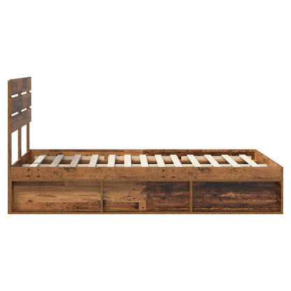 Struttura del letto Legno vecchio 120 x 200 cm Pino massello | homemem39