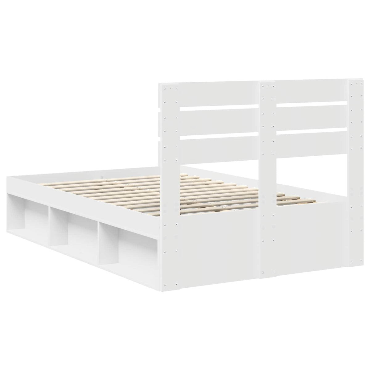 Struttura del letto Bianco 120 x 190 cm Pino massello | homemem39