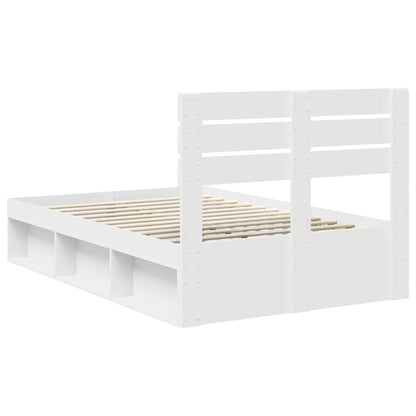 Struttura del letto Bianco 120 x 190 cm Pino massello | homemem39