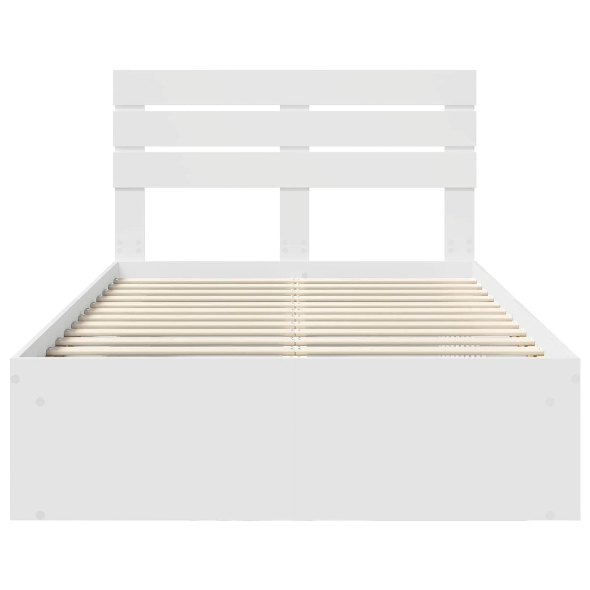 Struttura del letto Bianco 120 x 190 cm Pino massello | homemem39