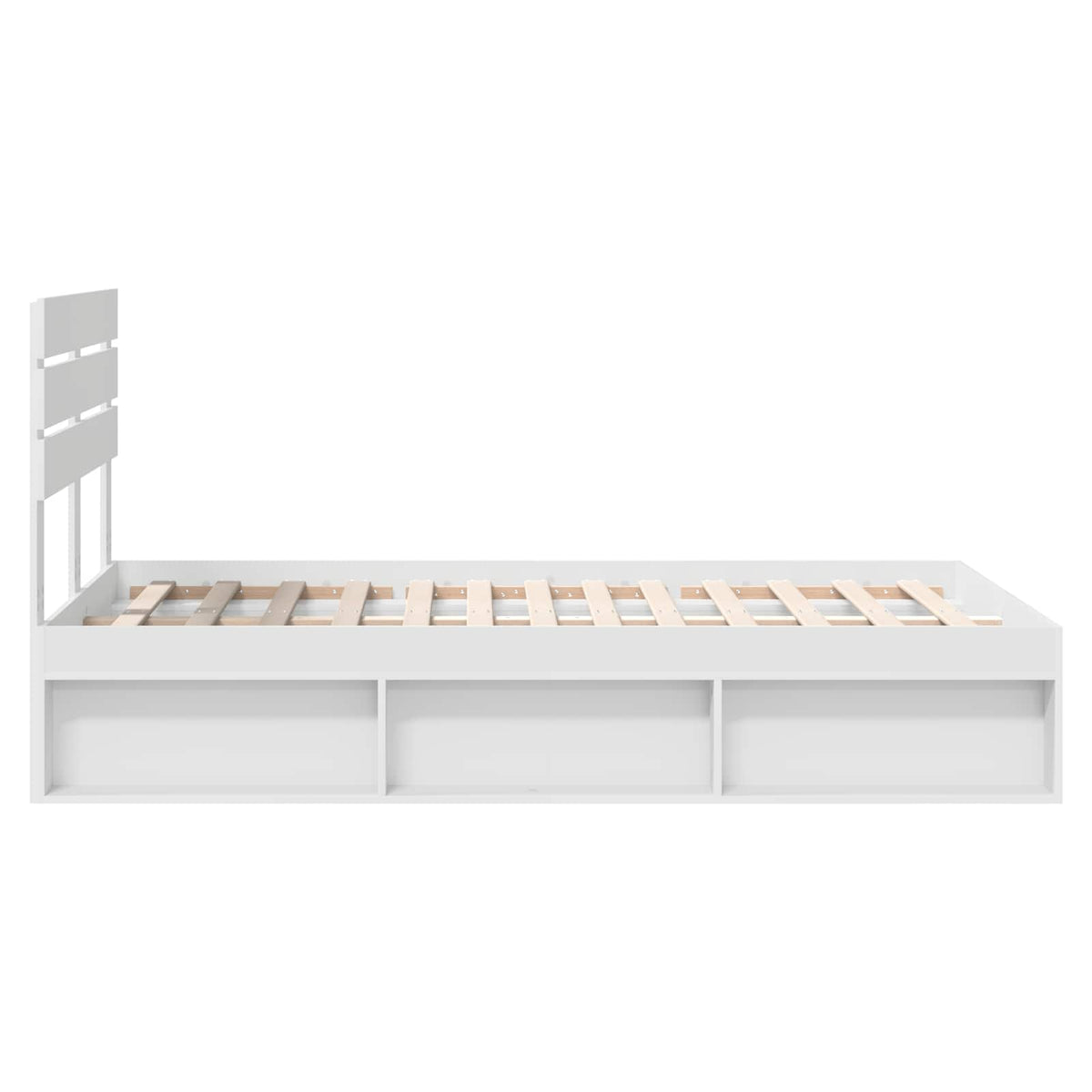 Struttura del letto Bianco 120 x 190 cm Pino massello | homemem39