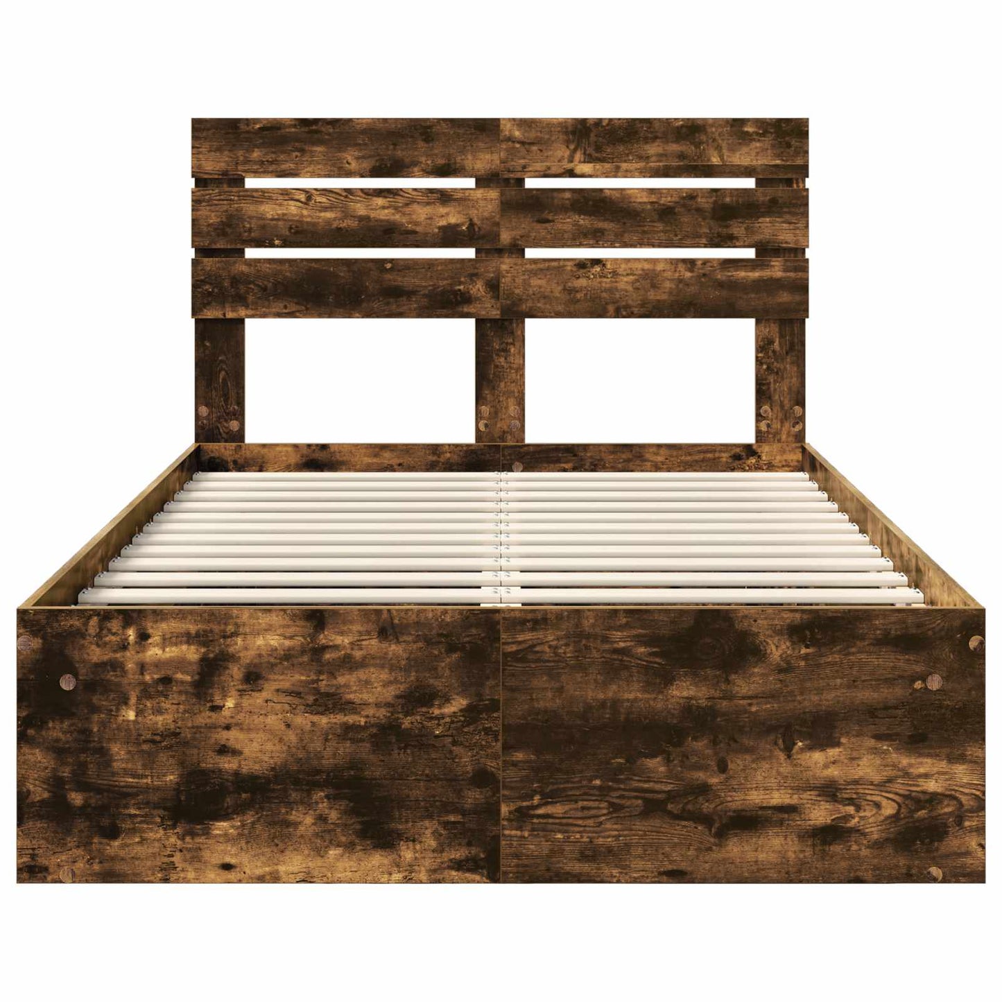 Struttura del letto Rovere fumé 120 x 190 cm Pino massello | homemem39