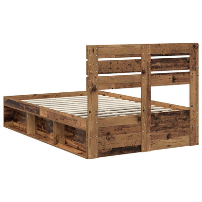 Struttura del letto Legno vecchio 120 x 190 cm Pino massello | homemem39