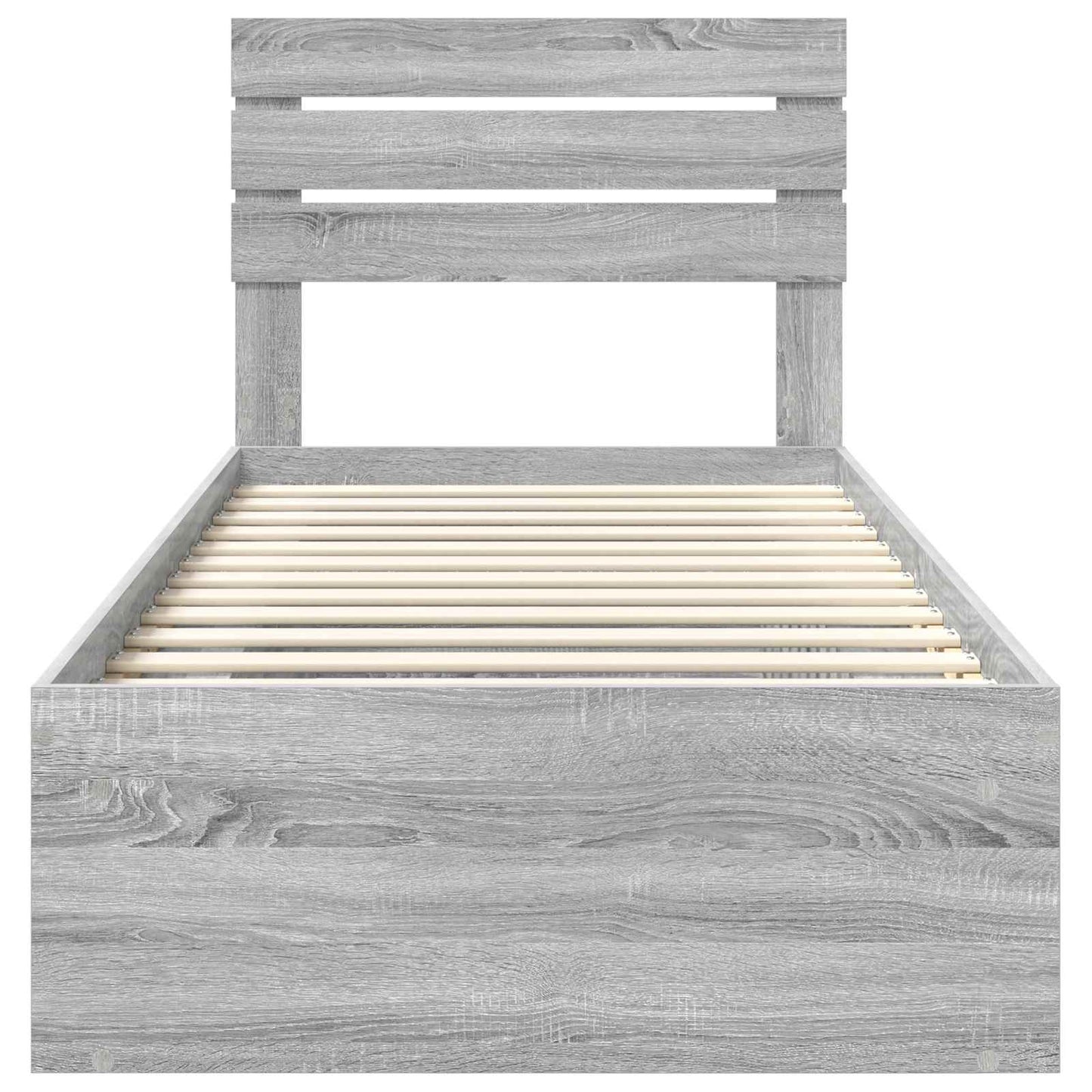 Struttura del letto Grigio Sonoma 100 x 200 cm Pino massello | homemem39